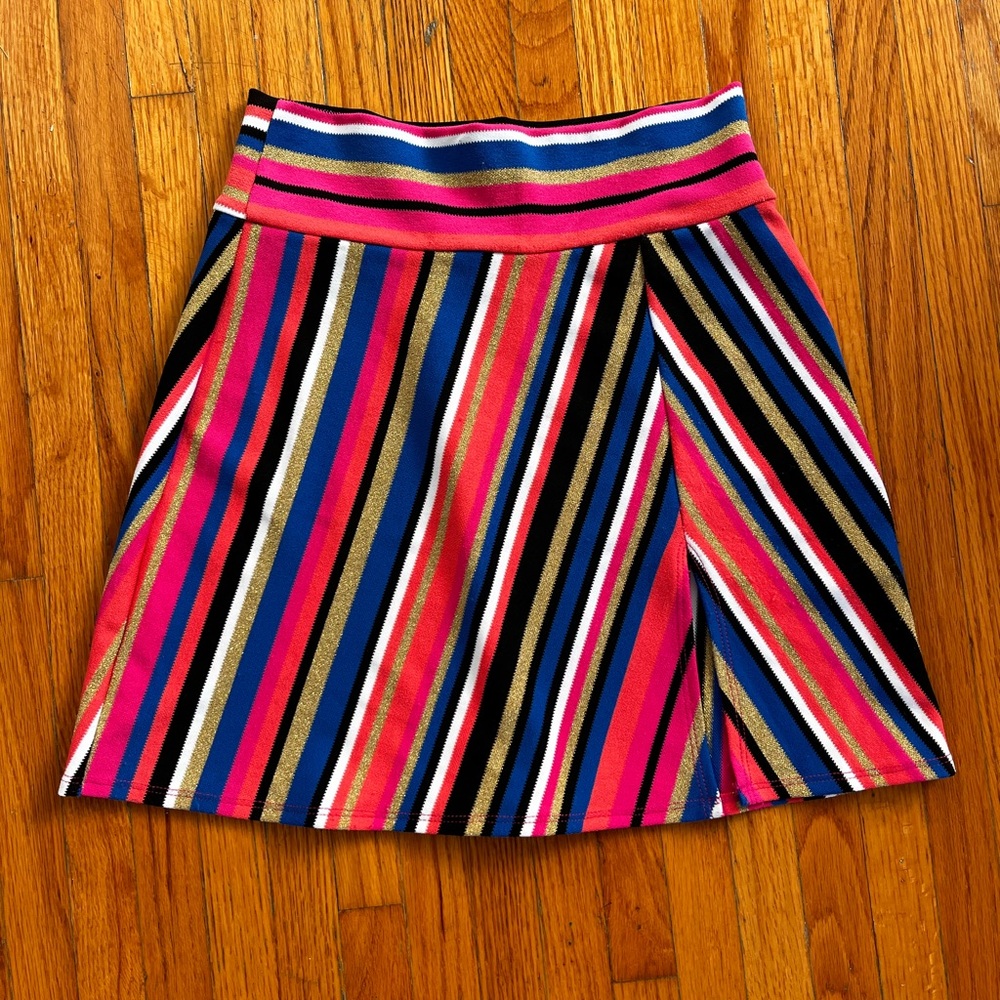 Striped Multicolor Stripe Women's Mini Skirt